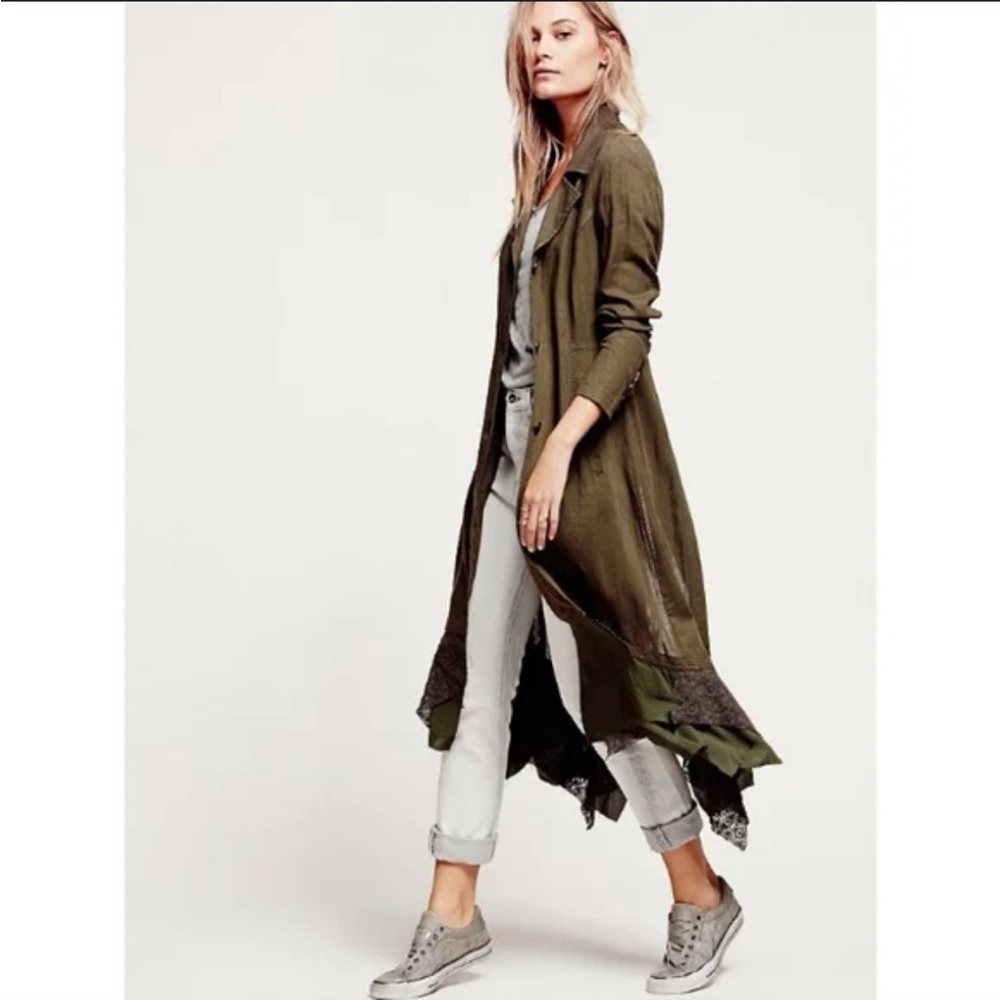 Free people linen button up jacket